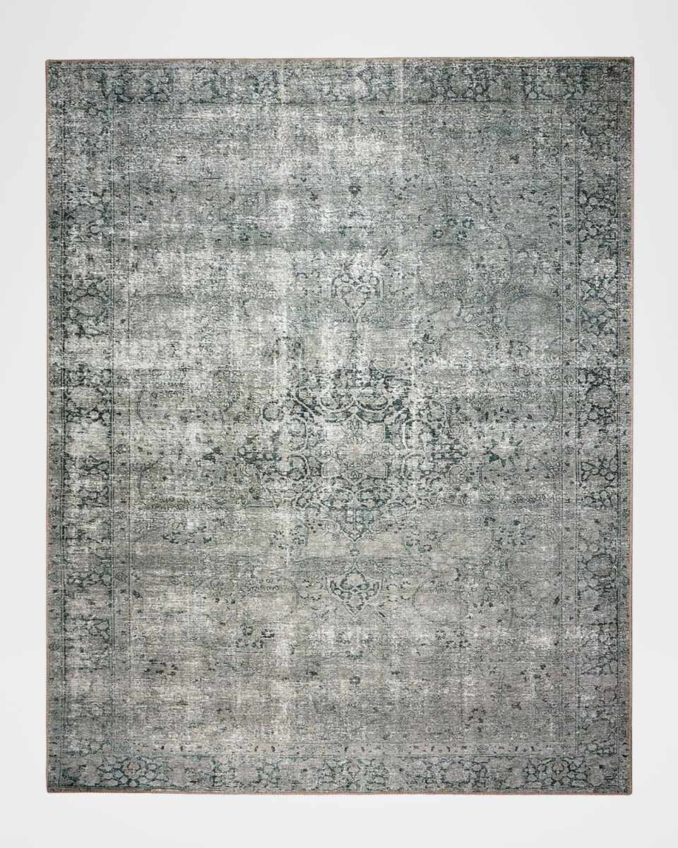 Morelli Blue Power-Loomed Rug, 8' x 10'